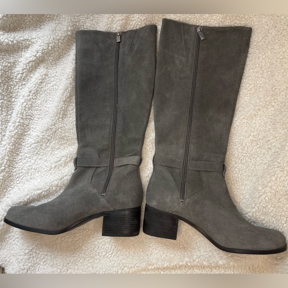 Koolaburra by UGG Grey Suede Riding Boots - Picture 2 of 9